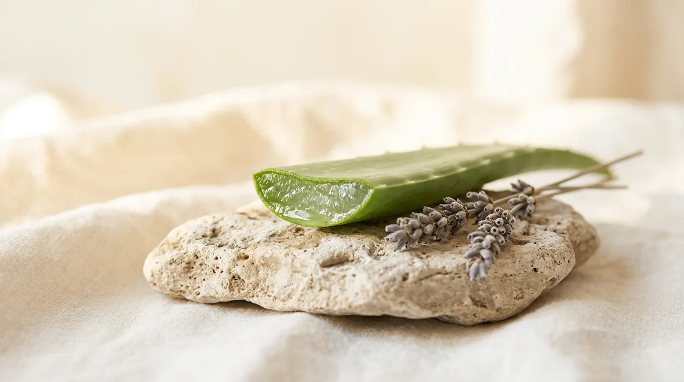 Aloe vera e hidrolato de lavanda
