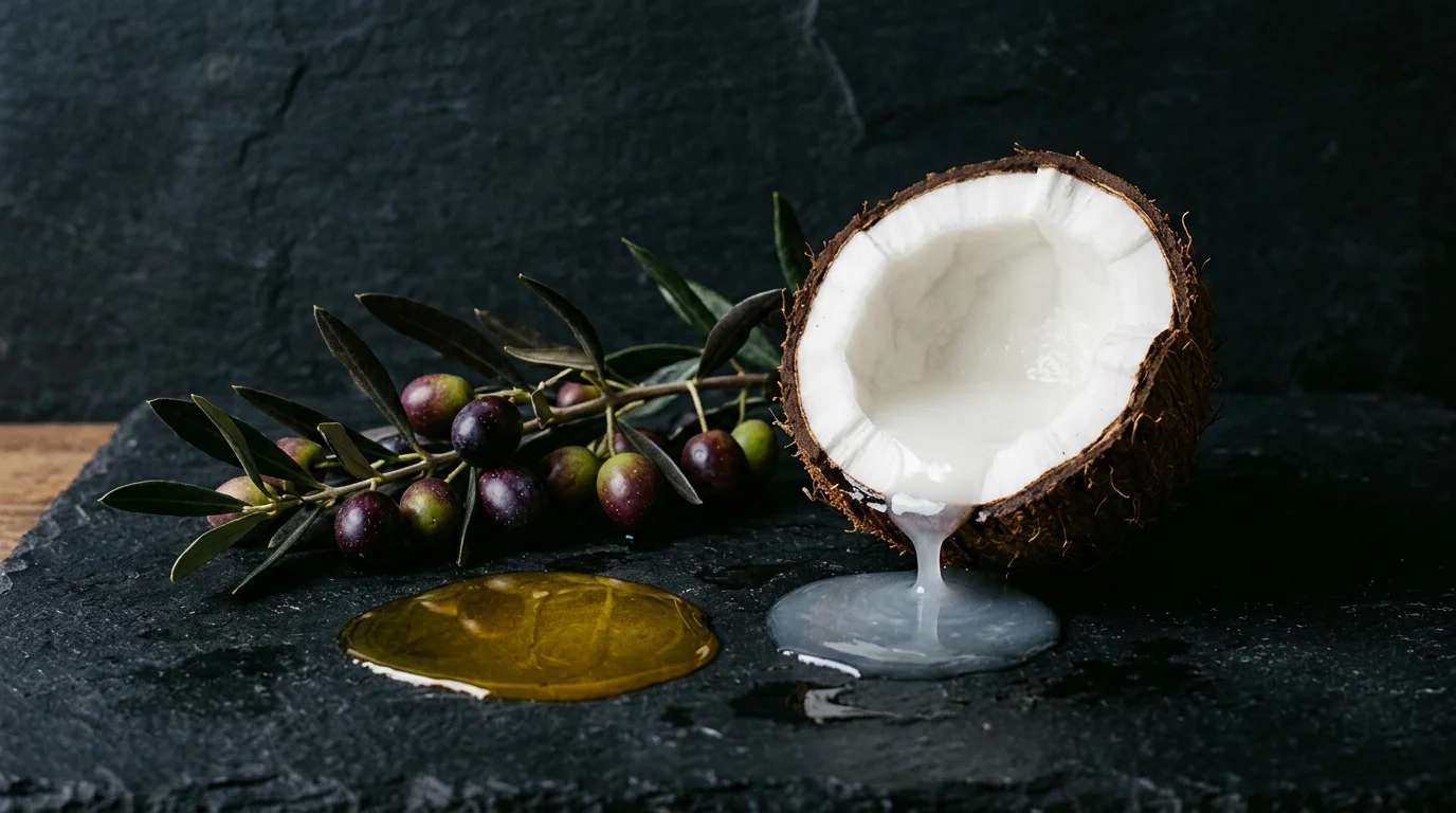 Aceite de Oliva y Aceite de Coco