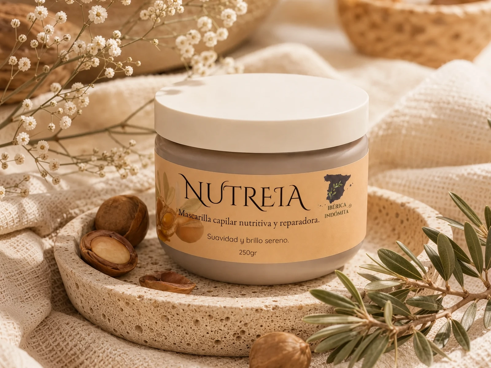 Nutreia — mascarilla capilar nutritiva y reparadora