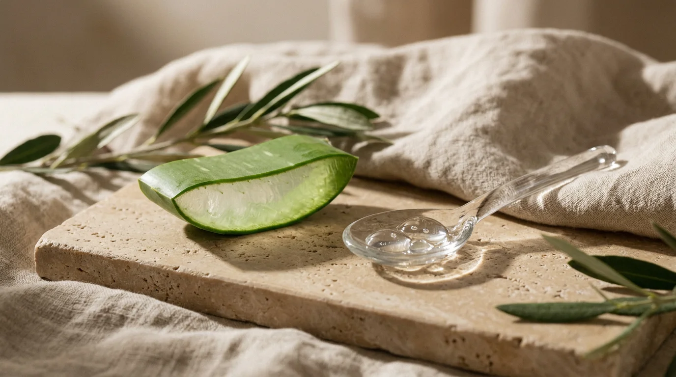 Aloe vera gel y glicerina vegetal