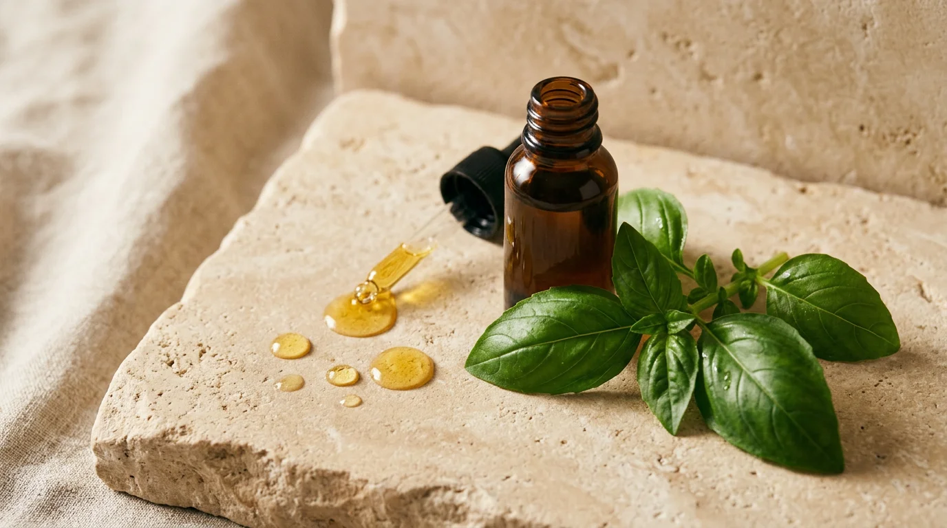 Aceite esencial de Albahaca y Vitamina E